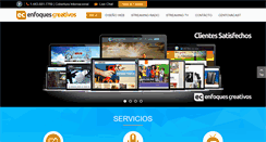 Desktop Screenshot of enfoquescreativos.com